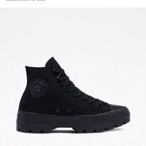 lugged chuck taylor black/black